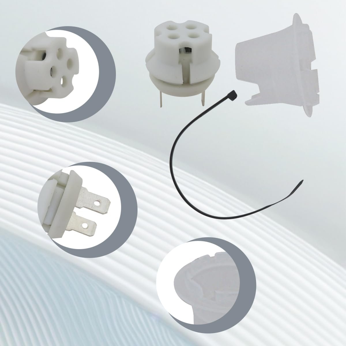 Sp20172 Flammable Vapor Sensor Kit For Rheem Ruud Richmond Water Heaters Fv Assembly With Ap13447-3 And Ap13450-3 Cap Plug 6 In