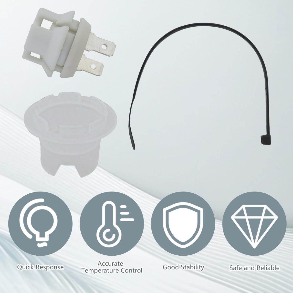 Sp20172 Flammable Vapor Sensor Kit For Rheem Ruud Richmond Water Heaters Fv Assembly With Ap13447-3 And Ap13450-3 Cap Plug 6 In