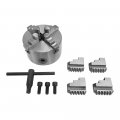 Prolinemax 4 Lathe Chuck Jaw Self Centering Scroll Solid Jaws Lathing Plain Back 8 Included 