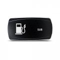 Ch4x4 Rocker Switch Sub Symbol Horizontal- White Led