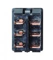 Rv Designer S461 Rocker Switch 5 Amp Momentary On Off Dpdt Black Dc Electrical 