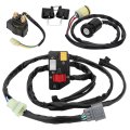 Handlebar Key Starter Relay Switch Kit For Honda Rancher 350 Trx350fm Trx350tm 2006 Manual Shift 35200-hn5-n03 35100-hn5-670 