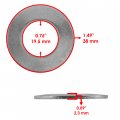 Caltric 2x Clutch Washer And Rear Axle Castle Nut Compatible With Polaris Trail Boss 350l 2x4 4x4 1990-1993