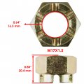 Caltric 2x Clutch Washer And Rear Axle Castle Nut Compatible With Polaris Trail Boss 350l 2x4 4x4 1990-1993