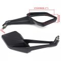 Left Right Side Black Rear View Mirrors For Z1000 2014 2021 Convex Glass Motorcycle Mt252-040-bk