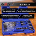 Abn Screw Bolt Extraction 25-piece Remover Tool Kit A Drill Bits Extractor Pins Drilling Guides Nuts Set