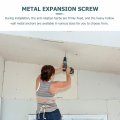 25 Pcs Drywall Gecko Cavity Anchor Bolts Hollow Wall Plugs Fixings Plasterboard Fixing Metal Screws Brolly Plug Tool Low-carbon