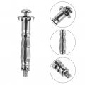 25 Pcs Drywall Gecko Cavity Anchor Bolts Hollow Wall Plugs Fixings Plasterboard Fixing Metal Screws Brolly Plug Tool Low-carbon