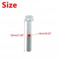 Minho Motorcycle High Strength Grade 8 Metric Flanged Hex Bolts M6-1 0 32 Applied To Engine 10pcs
