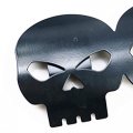 Motorcycle 9 Skull Exhaust Muffler Pipe Heat Shield Cover Heel Guard For Cafe Racer Vintage Retro Old School Cruiser Bobber