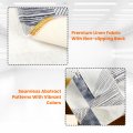 Bluestars Non-slip Washer And Dryer Top Cover Protector Mat With 4 Storage Pockets 51 X 22 Yellow Geometric Pattern