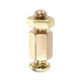 Uxcell M4 Hex Brass Standoff Spacer 8mm 6mm Male-female Threaded Pillar Screw Nut Kit For Pcb Motherboard Computer Circuit
