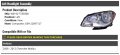 Left Driver Side Headlight Assembly Compatible With 2008-2012 Chevy Malibu