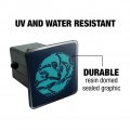 Dolphin Circle Sardines Ocean Fish Tow Trailer Hitch Cover Plug Insert