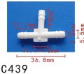 Autobahn88 3-way T-piece Nylon Vacuum Hose Joiner Od 5mm 0 2 White Pack Of 10