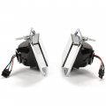 Hecasa Led Turn Signal Lights Compatible With 2003-2009 Hummer H2 Base Replacement For 15060530 15060529 Amber Parking