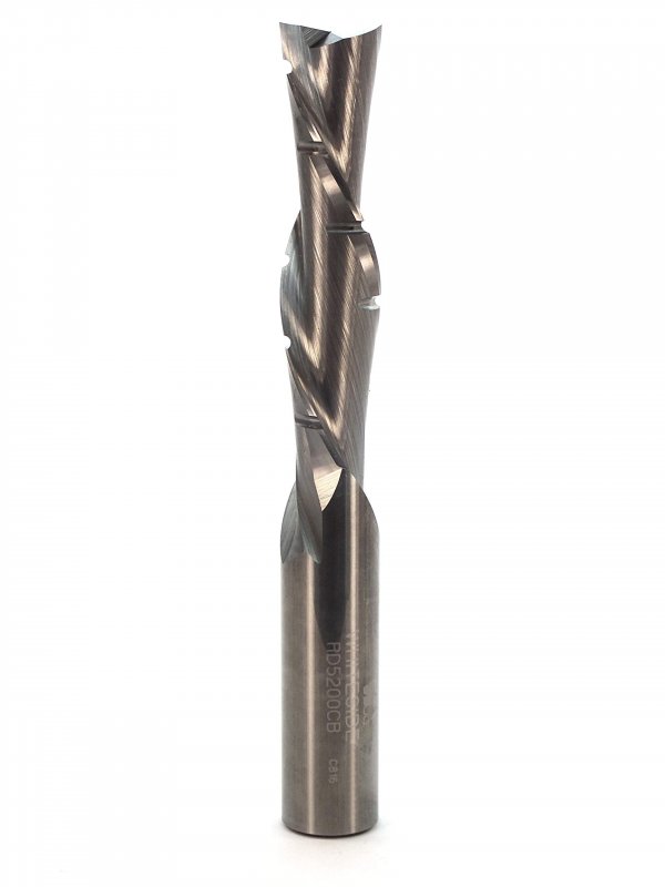 Rd5200cb Chip Breaker Spiral Router Bit Down Cut Solid Carbide 0 5 In Cutting Diameter And Shank 2 Length