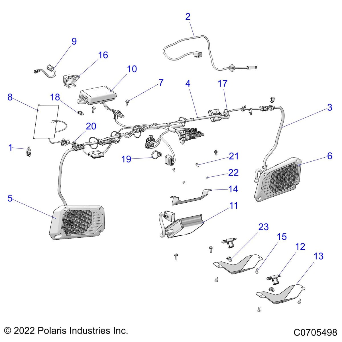 Polaris Amp Bracket Genuine Part Qty 1