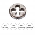 Uxcell Die Stock Handle Wrench Set M12 X 1 25 Threading Round And 38mm Fit M12-m16 Dies Holder Adjustable Hand Tool