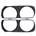 Motoku Headlight Bezel Covers Black For Dodge Challenger 2015-2021