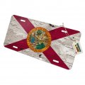Graphics More Rustic Florida State Flag Distressed Usa Novelty Metal Vanity Tag License Plate