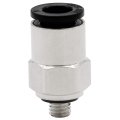 Baomain 5mm Male Thread 6mm Push In Joint Pc6-m5 Pneumatic Connector Quick Fittings Pack Of 5