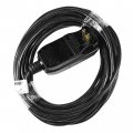 Hqrp Gfci Ac Power Cord Replacement For Ryobi Homelite Ridgid Troy-bilt Echo Powerstroke Workforce Blackmax Electric Pressure