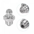 Uxcell 2pcs Metric Stainless Steel Straight Grease Fitting M8 X 1 25mm Thread Hydraulic Accessories