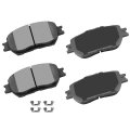 Front And Rear Ceramic Brake Pad Set For Lexus Is250 2014 2015 D908 D1391 Disc Pads With Hardware 
