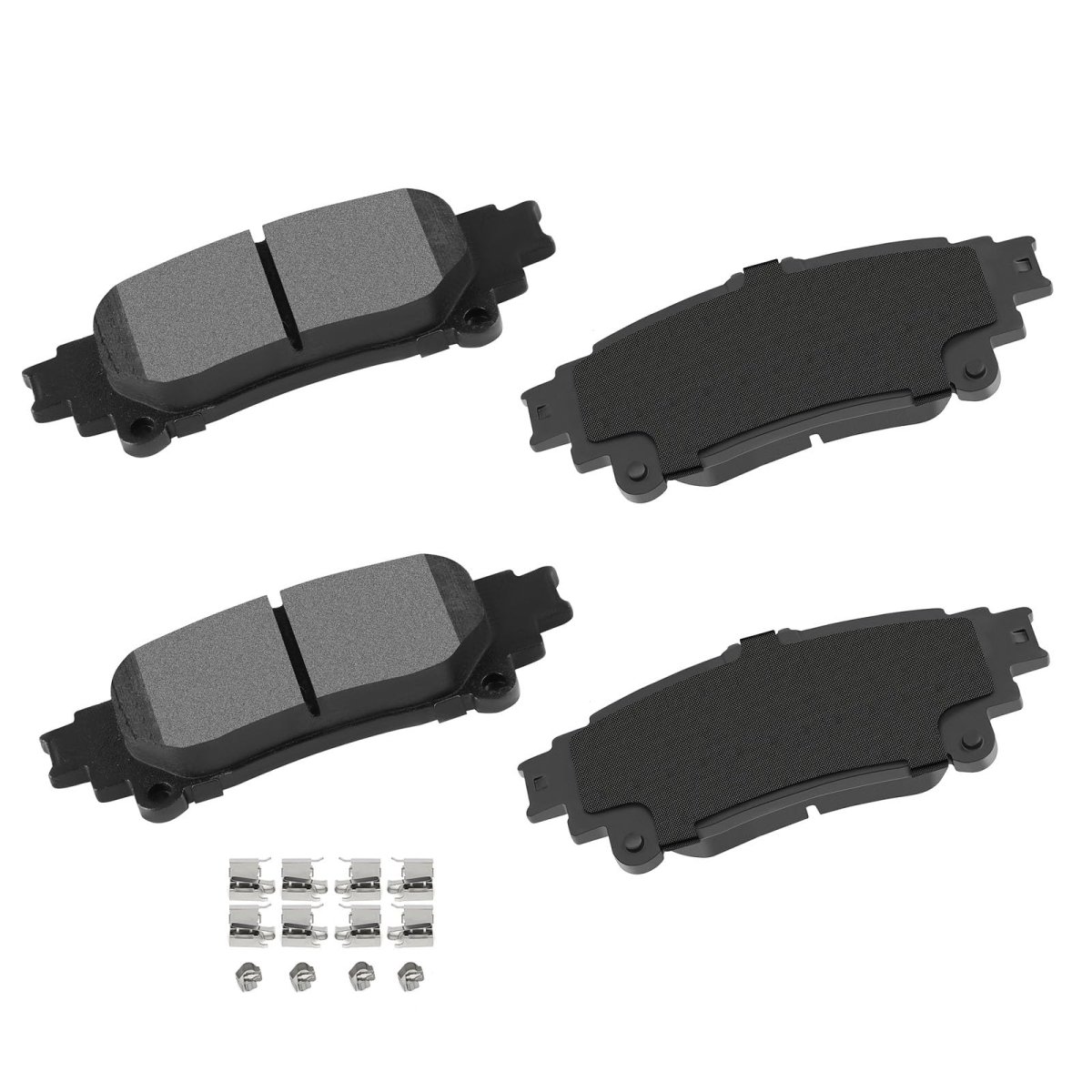 Front And Rear Ceramic Brake Pad Set For Lexus Is250 2014 2015 D908 D1391 Disc Pads With Hardware