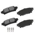 Front And Rear Ceramic Brake Pad Set For Lexus Is250 2014 2015 D908 D1391 Disc Pads With Hardware