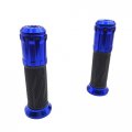 Smt-blue Cnc S On Rubber Hand Grips Compatible With Bmw S1000rr Aprilia Buell Ducati Panigale Cbr Yamaha Kawasaki Ninja Suzuki