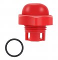 Cat Pump Oil Cap With O Ring For Pressure Washer 547961 And 514009761 Fits 3gxt30 Models Red Abs Plastic Short Fill 