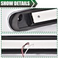 G-plus Led Third Brake Light Compatible With 07-14 Chevy Silverado Gmc Sierra 3rd Bar Cargo Type I Clear Lens Black Housing