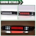 G-plus Led Third Brake Light Compatible With 07-14 Chevy Silverado Gmc Sierra 3rd Bar Cargo Type I Clear Lens Black Housing