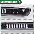 G-plus Led Third Brake Light Compatible With 07-14 Chevy Silverado Gmc Sierra 3rd Bar Cargo Type I Clear Lens Black Housing