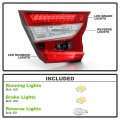 Acanii For 2018 2019 2020 2021 2022 Honda Accord Touring Inner Tail Light Brake Lamp Replacement Left Driver Side