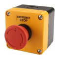 Baomain Red Sign Emergency Stop Switch Push Button Weatherproof 660v With Box 3pcs