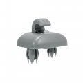 X Autohaux 2pcs Gray Car Plastic Sun Visor Hook Clip Bracket Retainer 8u0857562 8e0857562 For Audi A1 A3 A4 A5 Q3 Q5 S3 S4 S5