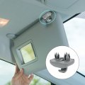X Autohaux 2pcs Gray Car Plastic Sun Visor Hook Clip Bracket Retainer 8u0857562 8e0857562 For Audi A1 A3 A4 A5 Q3 Q5 S3 S4 S5