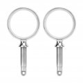 1 Pair Stainless Steel Round Rowlock Boat Oarlock 2 Inch Id Mirror Finish Paddle Brackets For Standard Size Paddles 