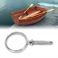 1 Pair Stainless Steel Round Rowlock Boat Oarlock 2 Inch Id Mirror Finish Paddle Brackets For Standard Size Paddles