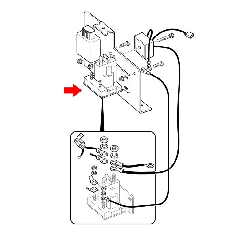 14v Golf Cart Starter Solenoid For Ezgo Txt Gas 1994 Up 200a 4 Terminal Replace 27153g01 612813 Fits Medalist 875 Shuttle And