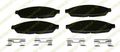 Gx997 Prosolution Ceramic Brake Pad For Rear Position With Noise Reduction And Corrosion Protective Coating 