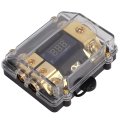 Power Ground Distributor Copper For Car Audio 1 Input 2 Output Distribution Block Protects Vehicle Systems
