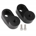 Fydun Pair Mirror Riser Extend Adapter Adjustable Cnc Billet Aluminum Replacement For Polaris Slingshot 2015a 2020