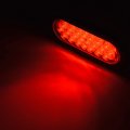 2x Double Face 48-led Pedestal Stop Turn Signal Side Marker Lights Oval 22-led Brake Tail Lamps Grommet Plug Compatible With