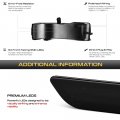 Vipmotoz Sequential Amber Led Tube Side Mirror Turn Signal Lamp Compatible With 2019-2023 Ram 1500 Smoked Tinted Lens Black