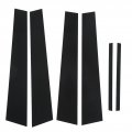 Door Pillar Post Trim Set Car Side Window Molding 6pcs Decal Gloss Black Cover Replacement For Charger Dodge 2011-2021