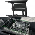 Oubolun 2pcs For Dodge Ram 1500 Trx 2019-2023 Center Console Gear Shift Panel Cover Trim Abs Interior Accessories Imitation